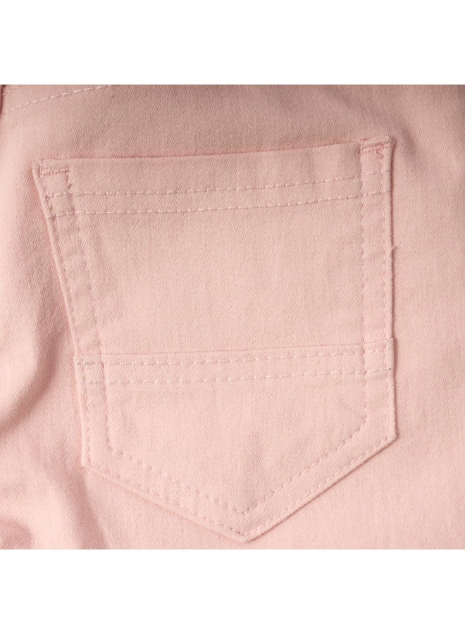 MARWAN Baby Girls Long Pants with Rib Waistband & Drawstring | Cotton Spandex - Image 5